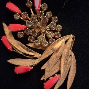 Triad Designer Vintage Brooch and clip earings